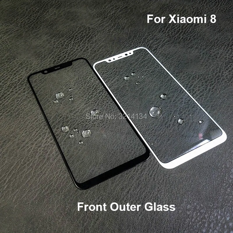 10pcs Debelo Visoke Kakovosti Zamenjava Za Xiaomi 6 7 8 Lite 9 SE MIX 2 S 3 LCD-Zaslon na Dotik Zunanji Pokrov Prednji Steklena Plošča