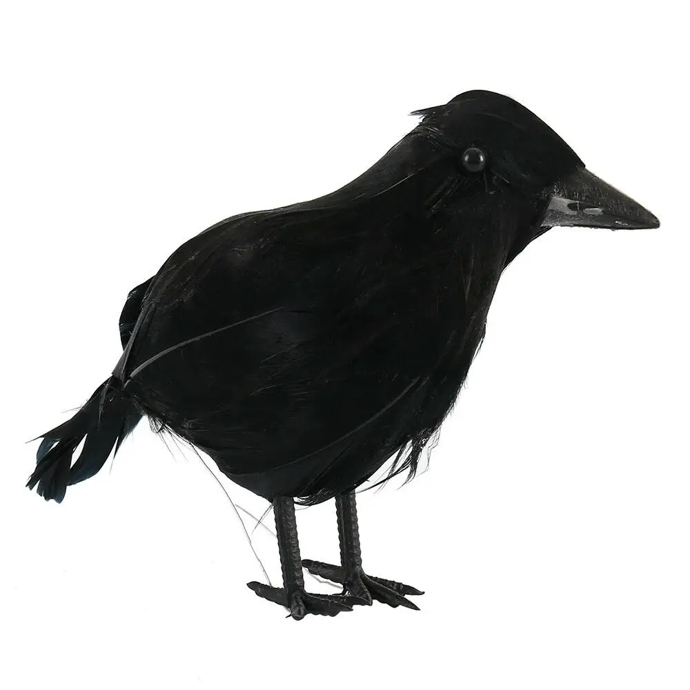 10PCS Halloween Vrana Ponaredek Ptica Igrače Ravens Prop pustna Dekoracija Rekviziti Halloween Dekoracijo MF