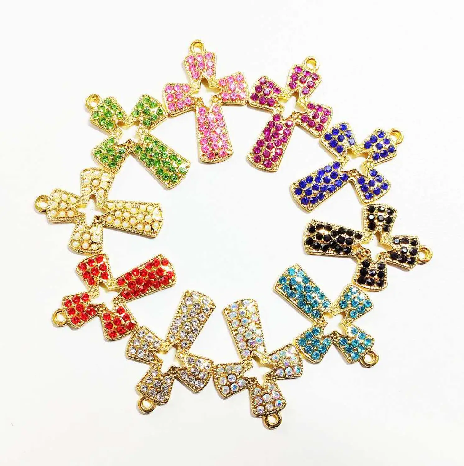 10pcs Križ čarobne gumbe za ženske DIY nakit dodatki