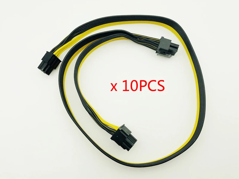 10Pcs Modularni PSU Napajalni Kabli PCI e, Molex 6pin 2 PCI-e 8 pin 6+2pin PCI Express Notranji Delilnik Traku Rudar Kabel
