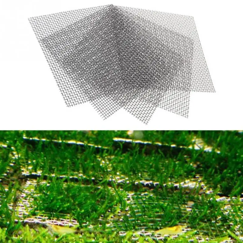 10PCS Moss iz Nerjavečega Jekla, Vode, Rastline Komplementa Fish Tank Aquascape DIY Očesa Plošče Pribor 8*8 cm