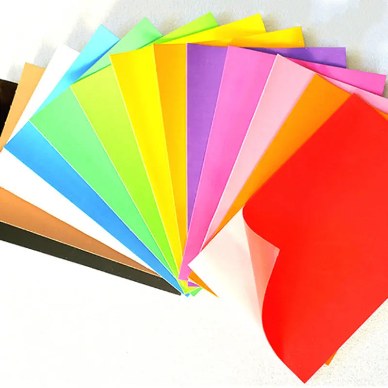 10Pcs/Paket Nazaj Nalepke Goba Papir Eva Gume Umetnosti Origami Papir Vrtec DIY Pisane Ročno Goma Eva Papir Moosgummi