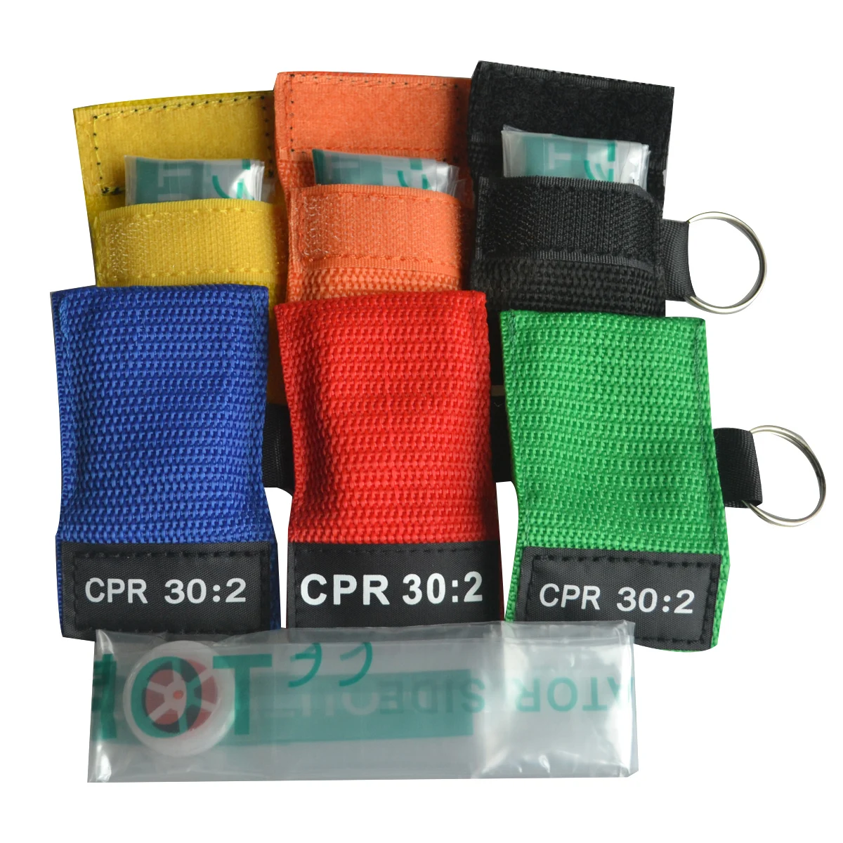 10pcs Prenosni Keychain CPR Resuscitator Masko 30:2 Varnost Umetnega Dihanja Obraz Ščit One-way Valve Medicinske Orodje