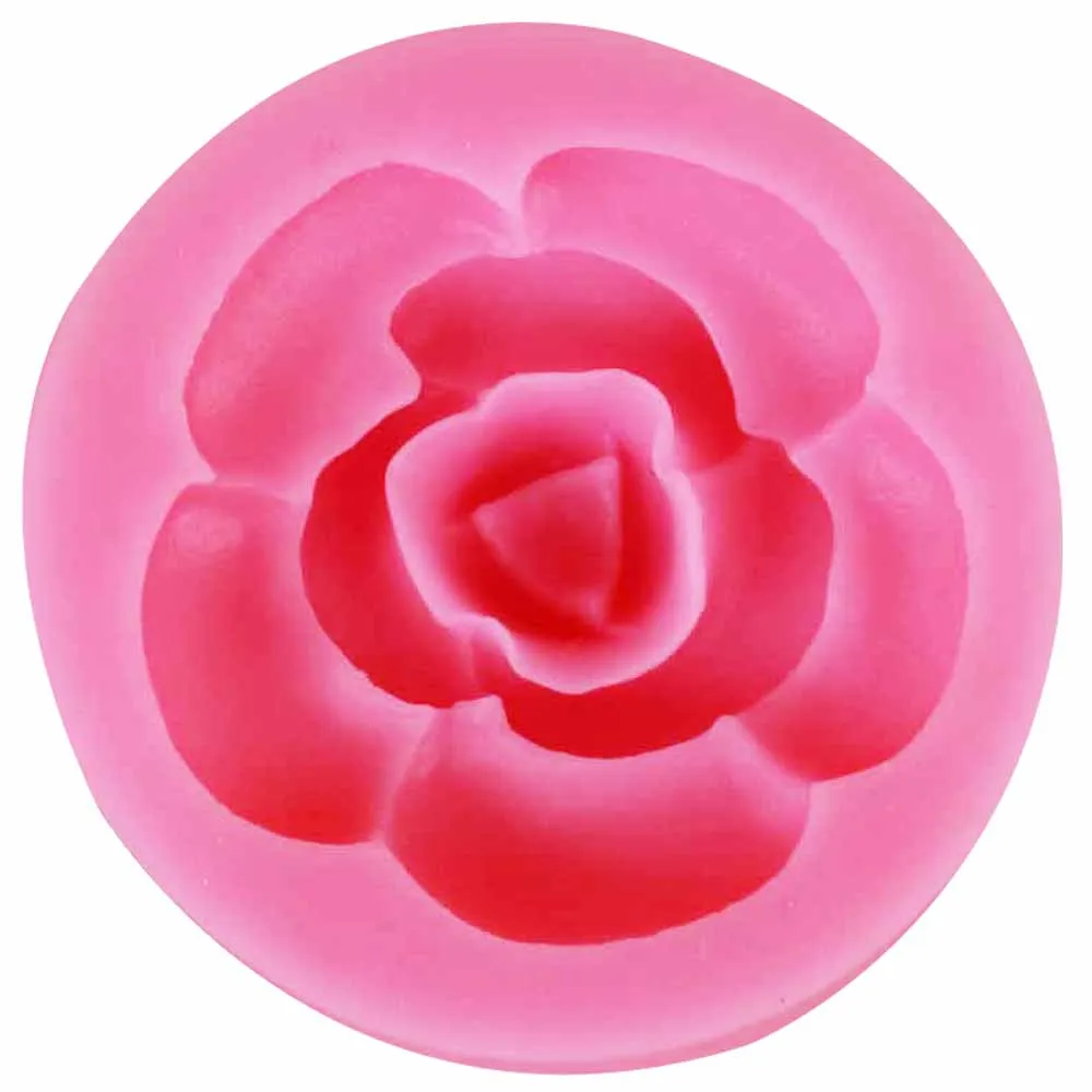 10pcs/set 3D Rose Cvet Torto Silikonsko Plesni Fondat Torta Dekoraterstvo Čokoladni Bonboni, Plesni Smolo Gline Kalup za Peko Torte Orodje m775