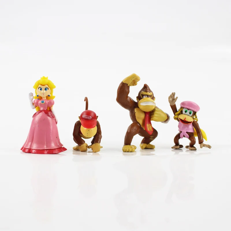 10Pcs/Set Anime Risanke Gob Opica Zmaj Princesa PVC Akcijska Figura, Igrače Model Lutke