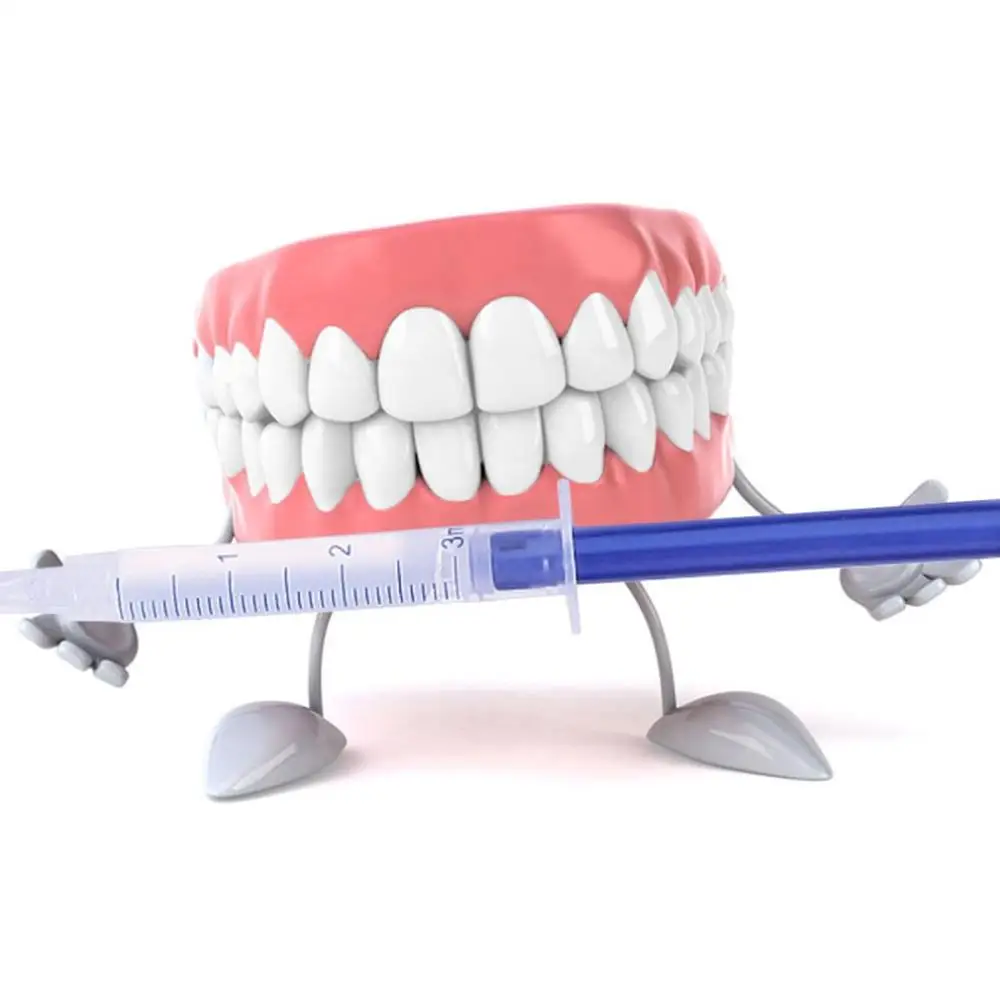 10Pcs / Set za Beljenje Zob Gel Komplet Modre Hladno Svetlobo Zobni Pladenj za Ustno Nego, Zobozdravnik Orodja Gel Brizgo Hladno Sijajni zobna ščetka Orodje