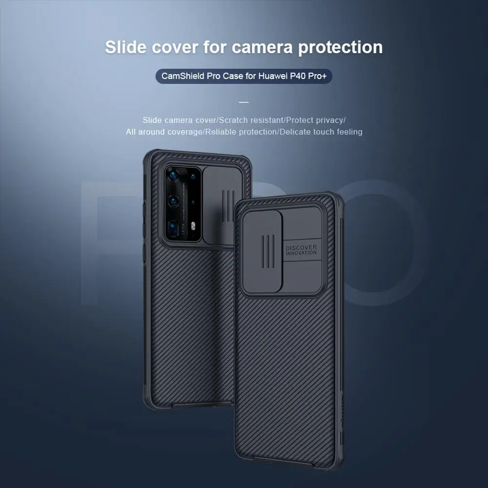 10pcs/veliko Debelo Nillkin CamShield Pro Primeru Za Huawei P40 Pro+ primeru potisnite pokrov za kamero varstvo primeru