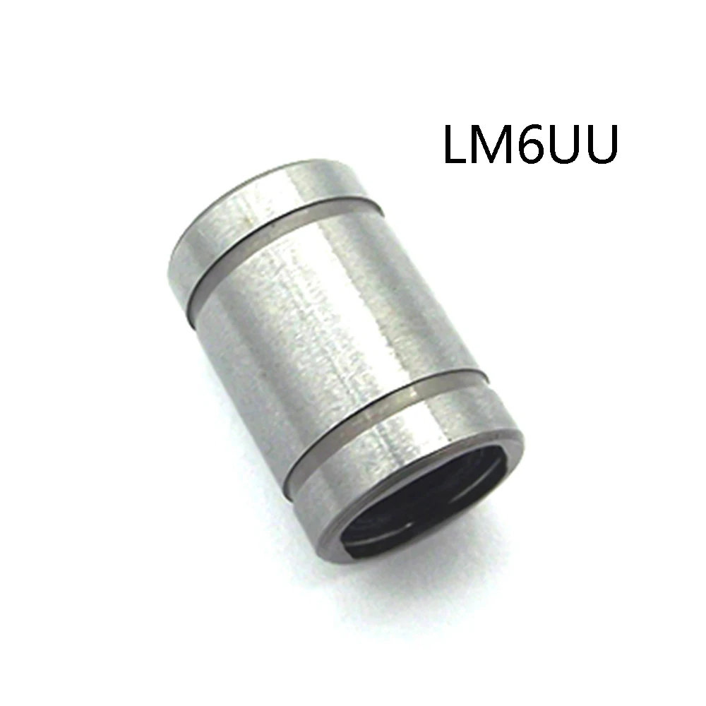10PCS/veliko LM8UU 8 mm LM3UU LM4UU LM5UU LM6UU LM10UU LM12UU LM16UU LM20UU linearni tulko CNC Nosijo za palico Linijskih gred Deli