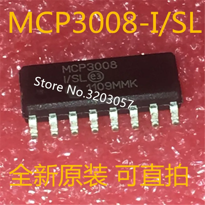 10pcs/veliko MCP3008-I/SL MCP3008ISL MCP3008 SOP16