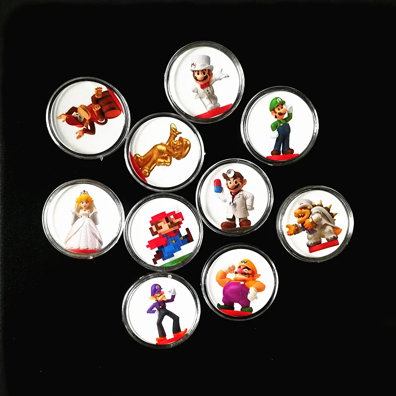 10Pcs/veliko Super Mario Odyssey NFC Igre Sim Amxxbo Ntag215 Zbiranje Kovancev Prined Nalepke, Oznake Za NS Stikalo Hitra Dostava