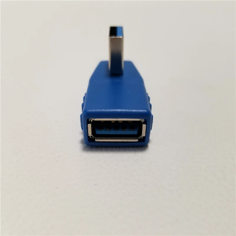 10pcs/veliko za 90 Stopinj Levo Desno Kota pod Kotom USB 3.0 Tip A Moški-Ženski Adapter Pretvornik Priključek Črna ali Modra