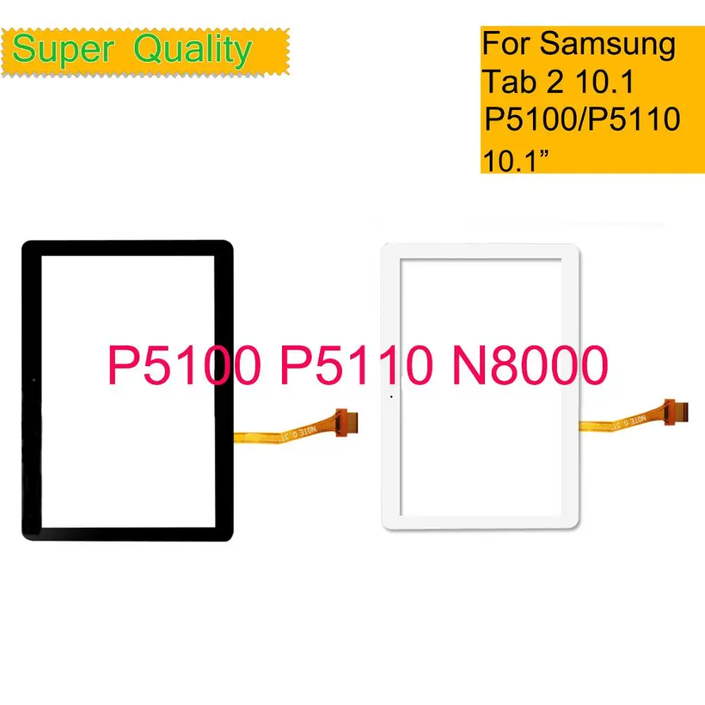 10Pcs/Veliko Za Samsung Galaxy Tab 2 10.1 GT-P5100 P5100 P5110 N8000, Zaslon na Dotik, Računalnike Plošča Senzorja Tablet Stekla