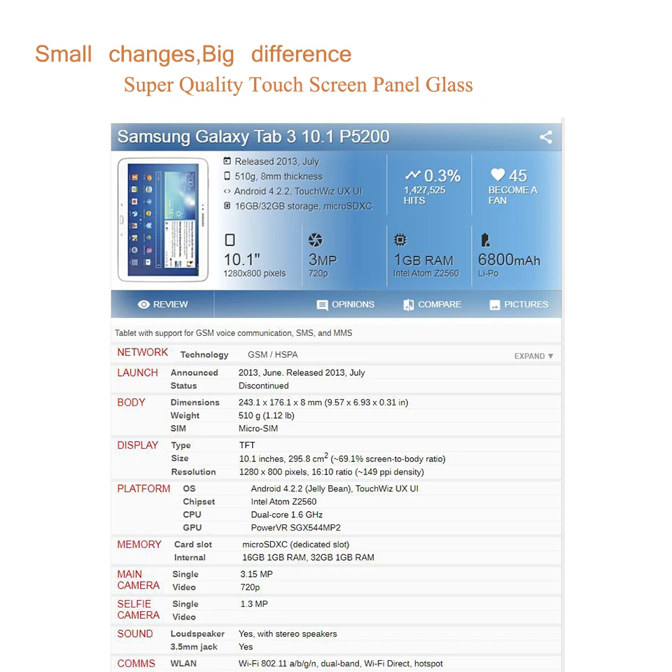10Pcs/Veliko Za Samsung Galaxy Tab 3 10.1 P5200 P5210, Zaslon na Dotik, Računalnike Plošča Senzorja P5200 Sprednji Zunanji Stekla, Zamenjava