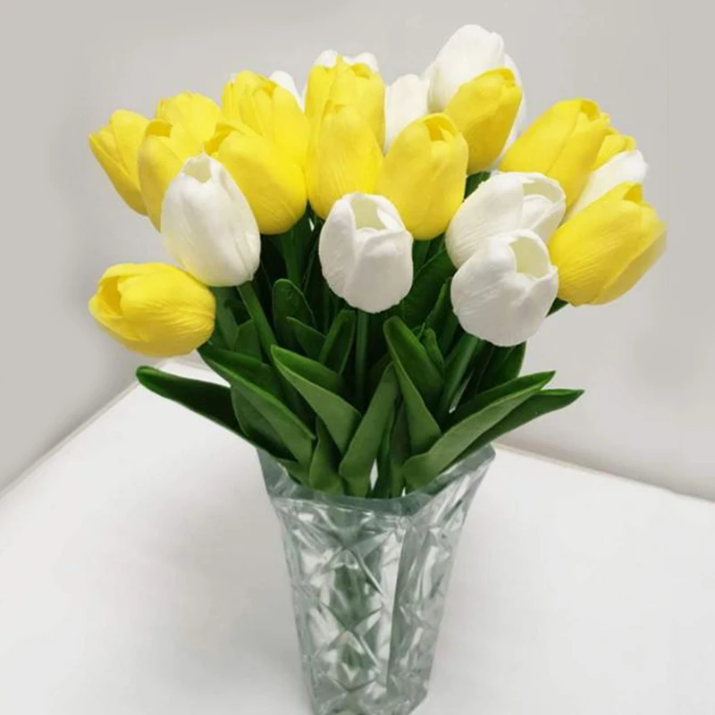 10pcs Velikonočni Okras Vrta Tulipanov Umetno Cvetje Tulipan Pravi Dotik Cvetje Doma Dekor Ponaredek Cvetje Šopek Poročni Dekor
