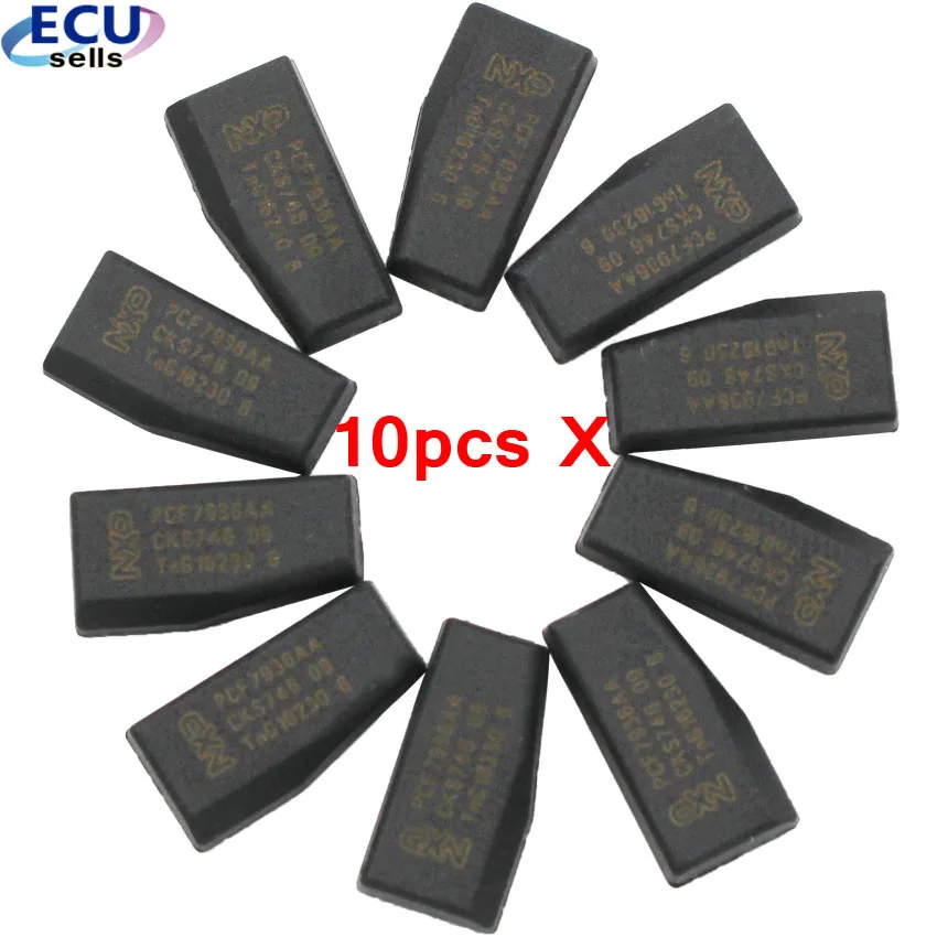 10PCS X PCF7936AA Prazno Transponder Programiranje Čipa Kopijo Zamenjajte Avto je Izgubil Ključ ID46 čip