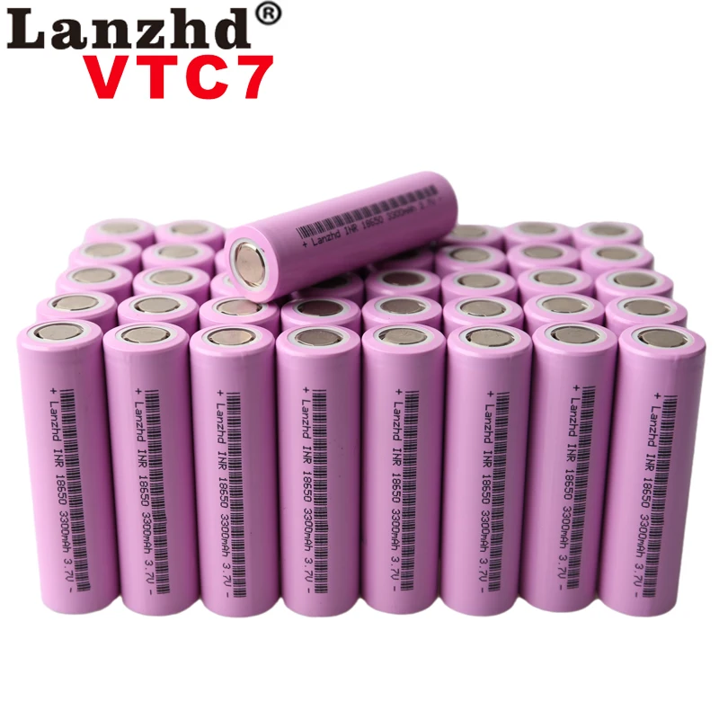 10~40PCS Baterije 18650 3,7 V dc baterij za ponovno Polnjenje li litij-ion, 3.7 v 30a velike trenutni 18650VTC7 18650 baterijo