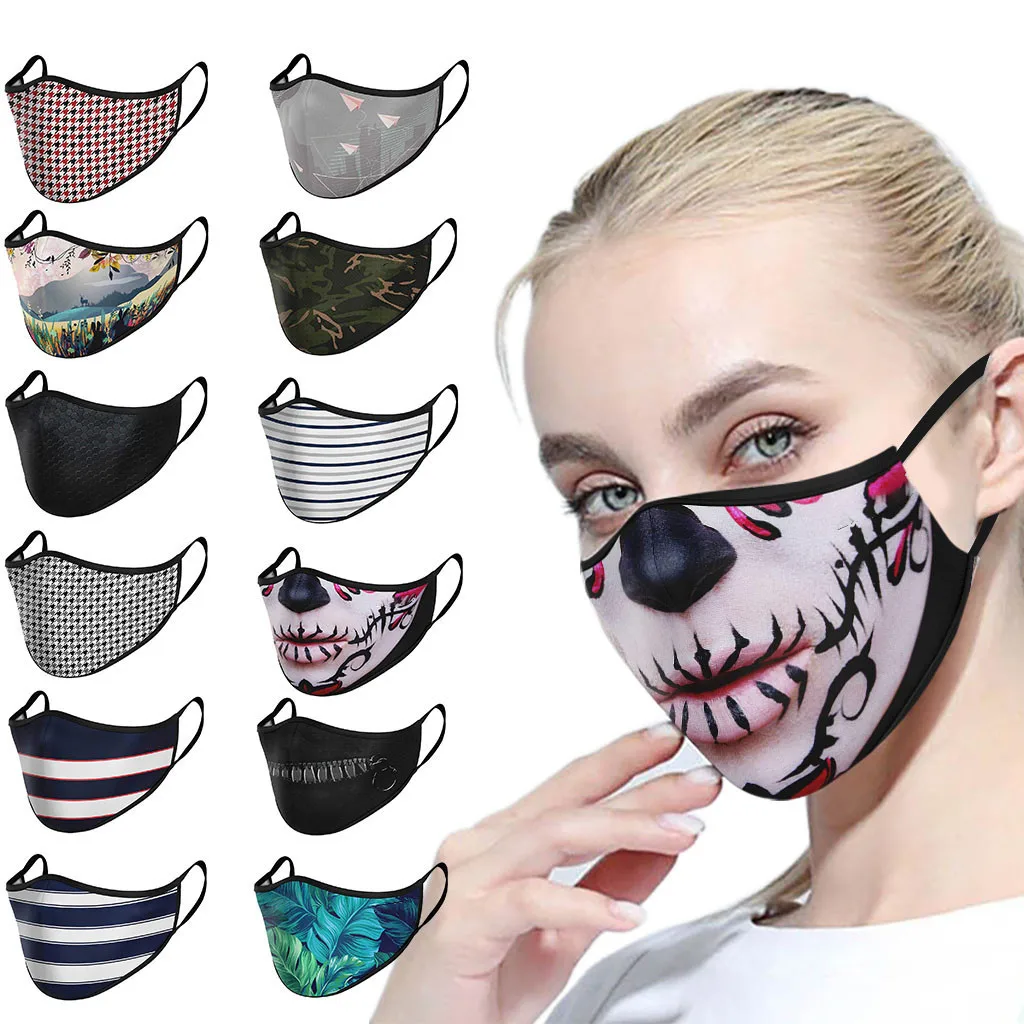 11 Stilov, ki S/M/L/XL Usta Maske za Obraz, Maske za Kakovostno Načrtovanje Stroj in Večkratno uporabo maske za obraz Multicolor Obraz ščit, Maschere