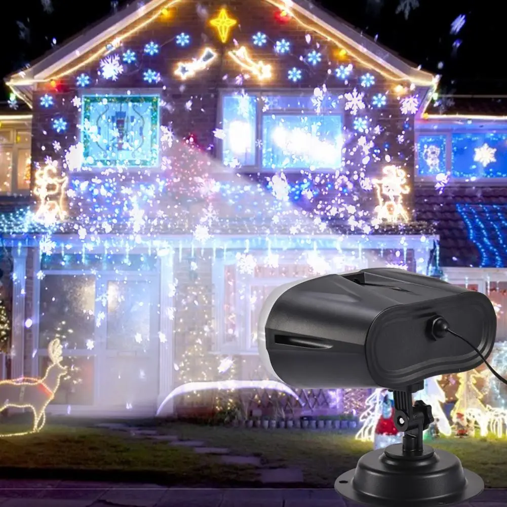 110-240V IP65 Vodotesen LED Božič Projektor Svetlobe RF Daljinski upravljalnik Snežinka Projekcija Lučka na Prostem Vrt Dekoracijo