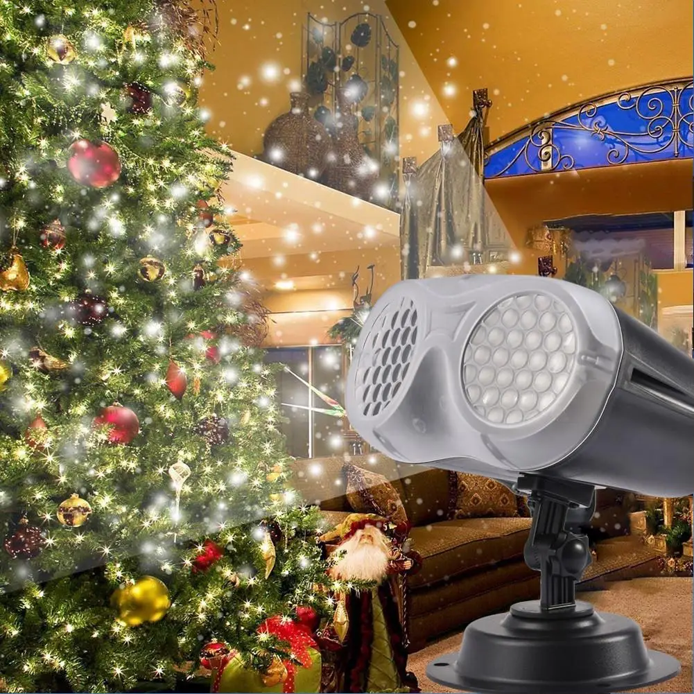 110-240V IP65 Vodotesen LED Božič Projektor Svetlobe RF Daljinski upravljalnik Snežinka Projekcija Lučka na Prostem Vrt Dekoracijo