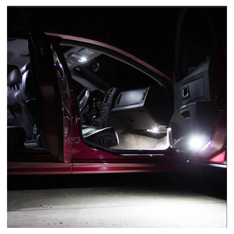 11pcs Bel Avto Dodatki Canbus LED Notranjosti Zemljevid Kupolaste Strehe Luči Komplet Za Mazda 2 2007-Nečimrnosti Ogledalo registrske Tablice Lučka
