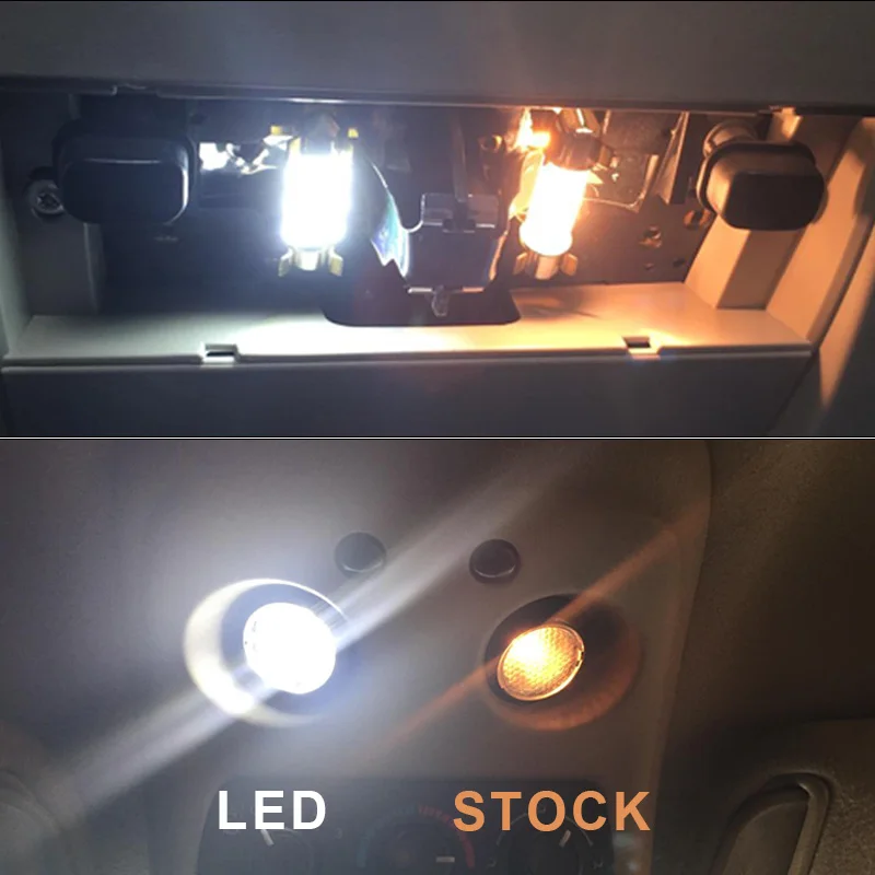 11X brez Napak Bele Svetlobe LED, Notranja Paket Komplet Za 2004-2011 Toyota Prius Zemljevid Dome Trunk registrske Tablice Svetlobe