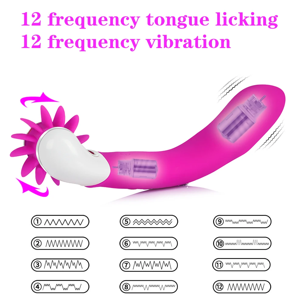 12 Hitrost Vrtenja Oralni Seks Jezika Lizanje Igrače G Spot Vibrator Vibratorji Vibracijska Klitoris Stimulator Vibrator Sex Igrače za Ženske