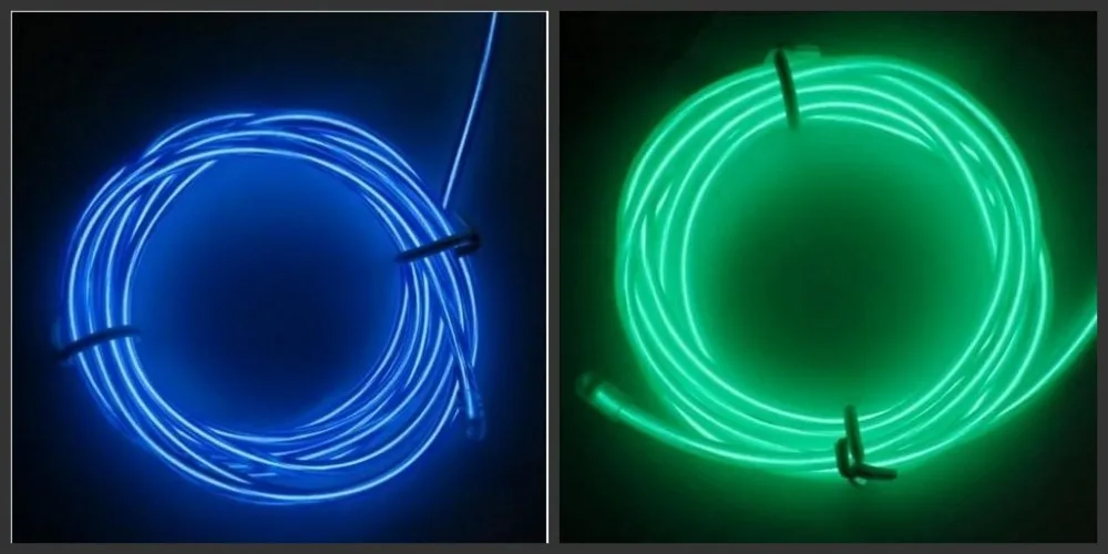 12 V Prilagodljivo, Neon, Luči vodoodporna LED Niz Luči, EL Sijaj Žičnih Vrvi Cev S Krmilnikom Za Avto Dekoracijo