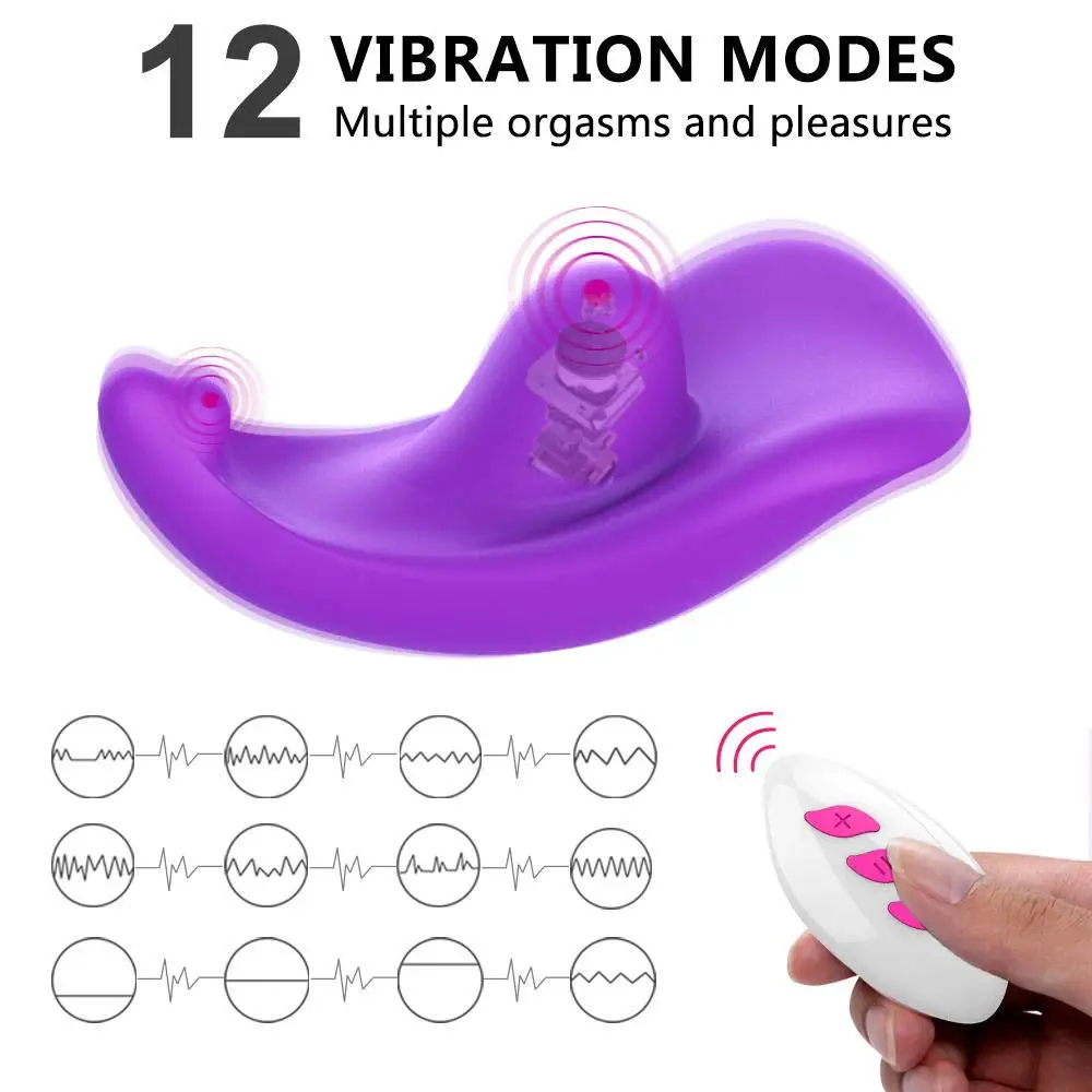 12 Vibracije Brezžični Daljinski Vibratig Hlačke Klitoris Stimulator Ženske Nosljivi Sex Igrače Za Ponovno Polnjenje Metulj Vibrator