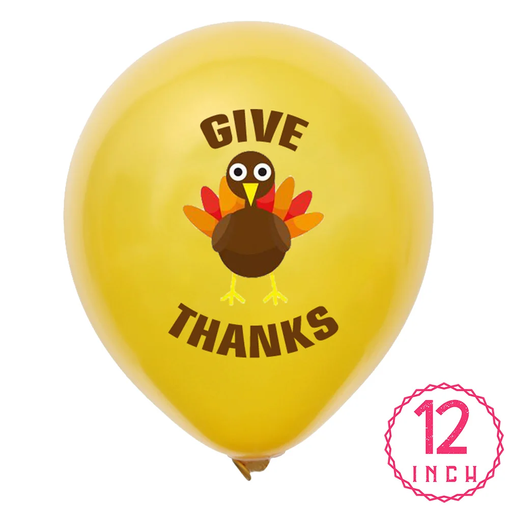 12 zahvaljevati Latex Balone Helija, Turčija /maple Leaf /bučna Risanke Slog Zahvalni Stranka Dekoracijo za Otroke