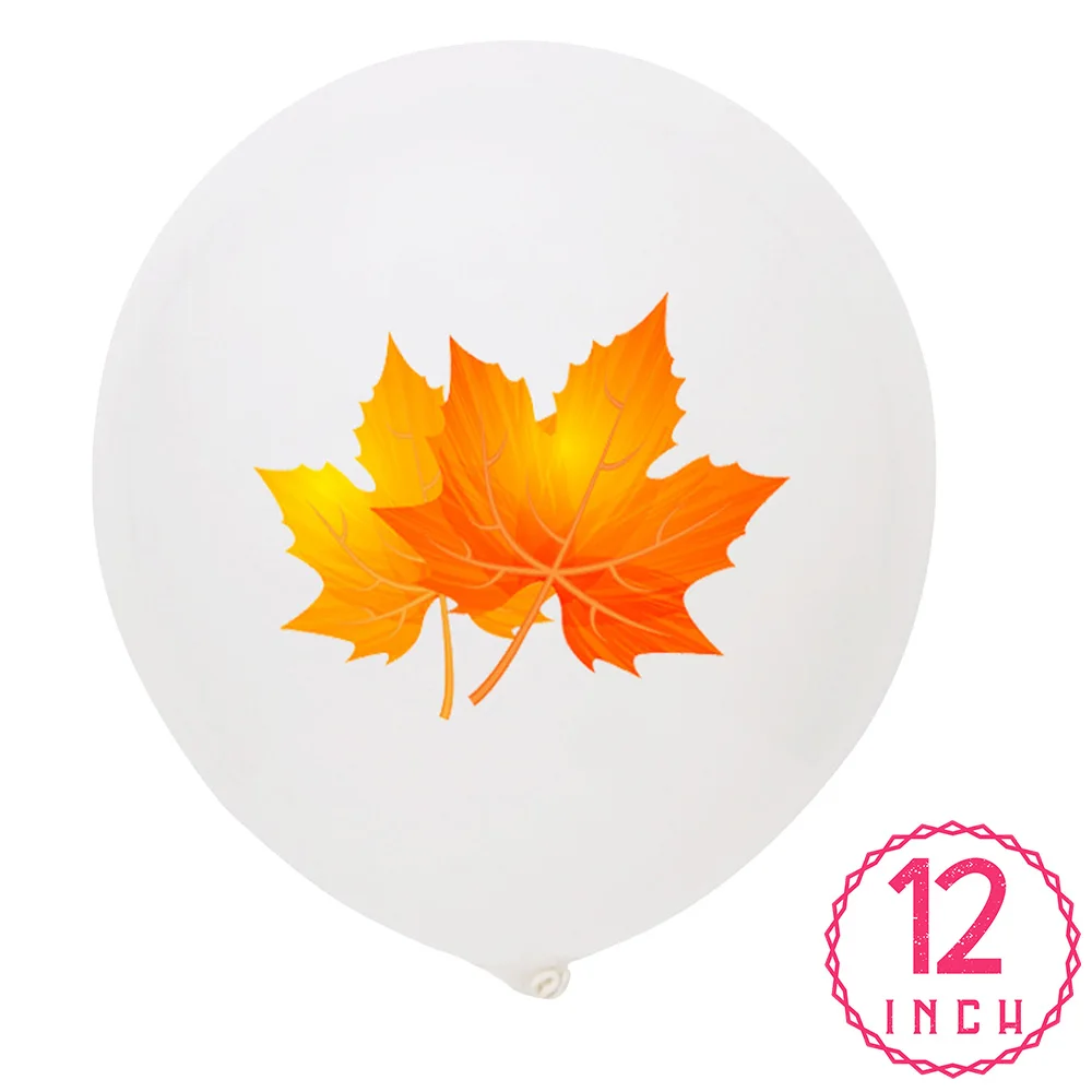 12 zahvaljevati Latex Balone Helija, Turčija /maple Leaf /bučna Risanke Slog Zahvalni Stranka Dekoracijo za Otroke