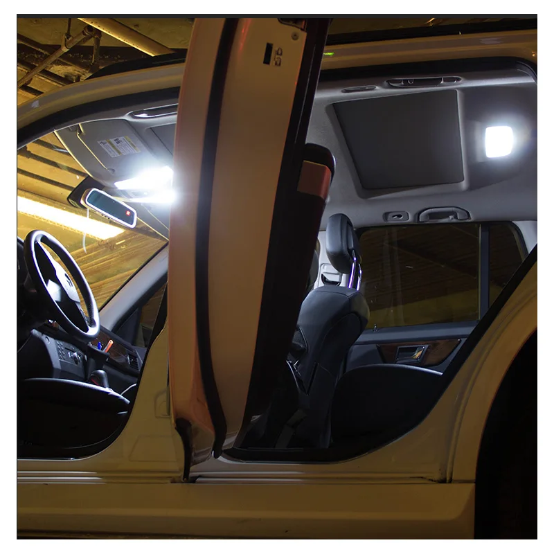 12 Žarnice Bele Notranje LED Avto Zemljevid Dome Lahka Kit, Primerni Za Obdobje 2009-2011 2012 2013 Ford Flex Trunk Tovora Licence Lučka