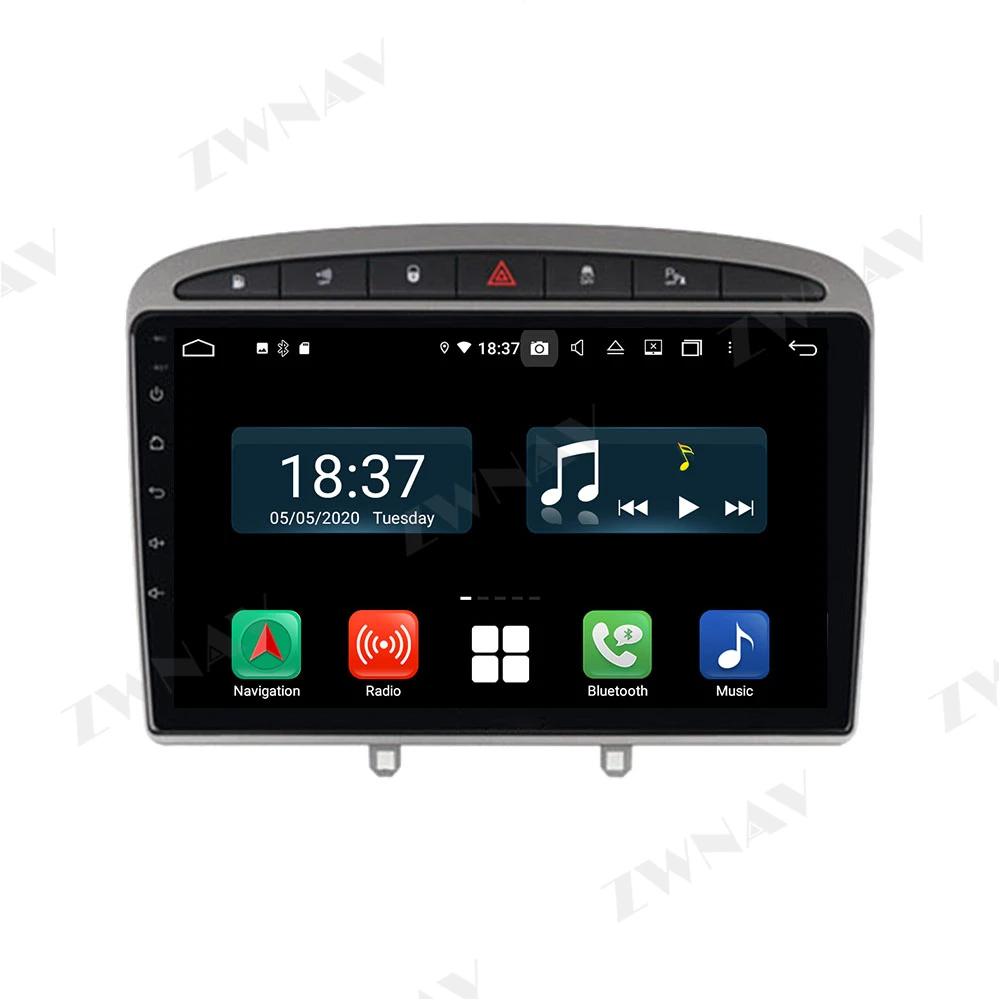 128GB Brezžični Carplay Android Zaslon Predvajalnik Za Peugeot 308 308SW 408 2012 2013 GPS Navi Audio Stereo Radio Vodja Enote
