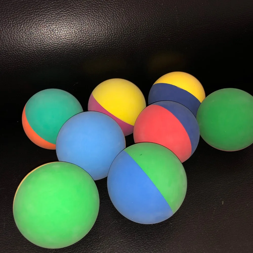 12pcs/6 cm veliko Bi-color Lopar Squash žogo Nizki Hitrosti Gume Votlih Žogo Usposabljanje za Konkurenco Visoko Elastičnost Mix Barve