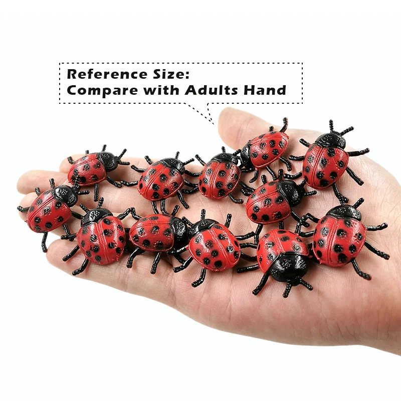 12pcs Diy Simulacije mini Ladybug Insektov figurice Živali model doma dekor miniaturni pravljice vrtu okrasni dodatki sodobne