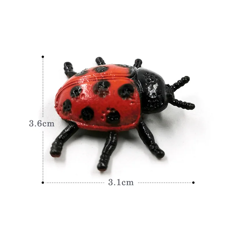 12pcs Diy Simulacije mini Ladybug Insektov figurice Živali model doma dekor miniaturni pravljice vrtu okrasni dodatki sodobne