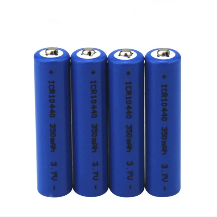 12pcs Visoko moč 3,7 v 350mAh AAA polnilne baterije 10440 litijeve baterije svetilke elektronska cigareta baterija za ponovno polnjenje