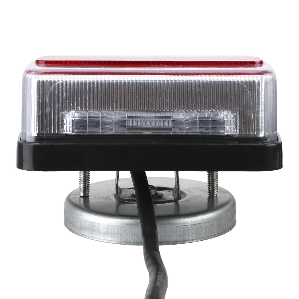 12V 16 LED Prikolico Rep Vleka Luči Zadaj Kazalnik Zavore Reflektor Število Ploščo Močan Magnet, Enostavno Prileganje