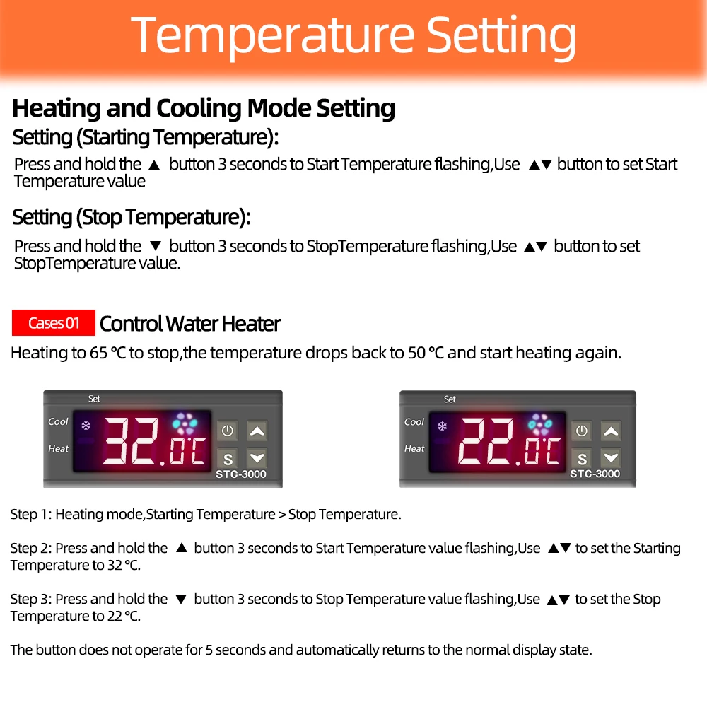 12V 24V 220V STC-3000 Visoko Natančnost Digitalni Termostat Temperaturni Regulator Termometer Senzor Higrometer 40%popusta