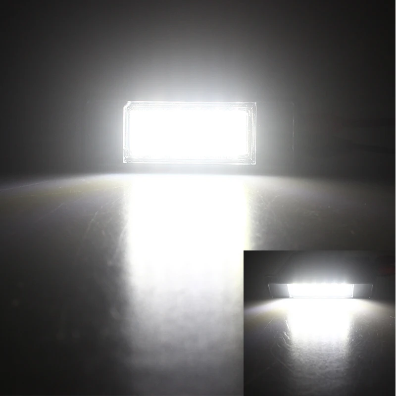 12V Avtomobilska LED Tablice Luč Za Peugeot 307 308 407 207 3008 508 Za Citroen C4 C5 C3 dodatki Bela SMD LED Svetilke
