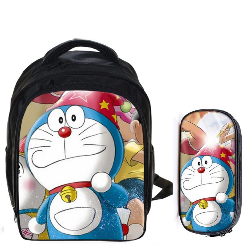 13-Palčni Doraemon Nahrbtnik Otroke, Risanka Nahrbtniki Fantje Dekleta Šolska Torba Za Vrtec Dnevni Nahrbtnik Otroci BookBag