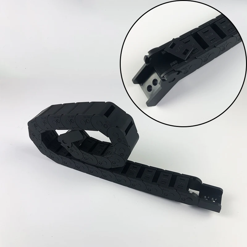 15 mm Notranja Višina Plastičnih Towline Kabel Verige Povlecite Verigo L-1 m Za Instrument, ki Strojno Opremo Ščiti Kabel