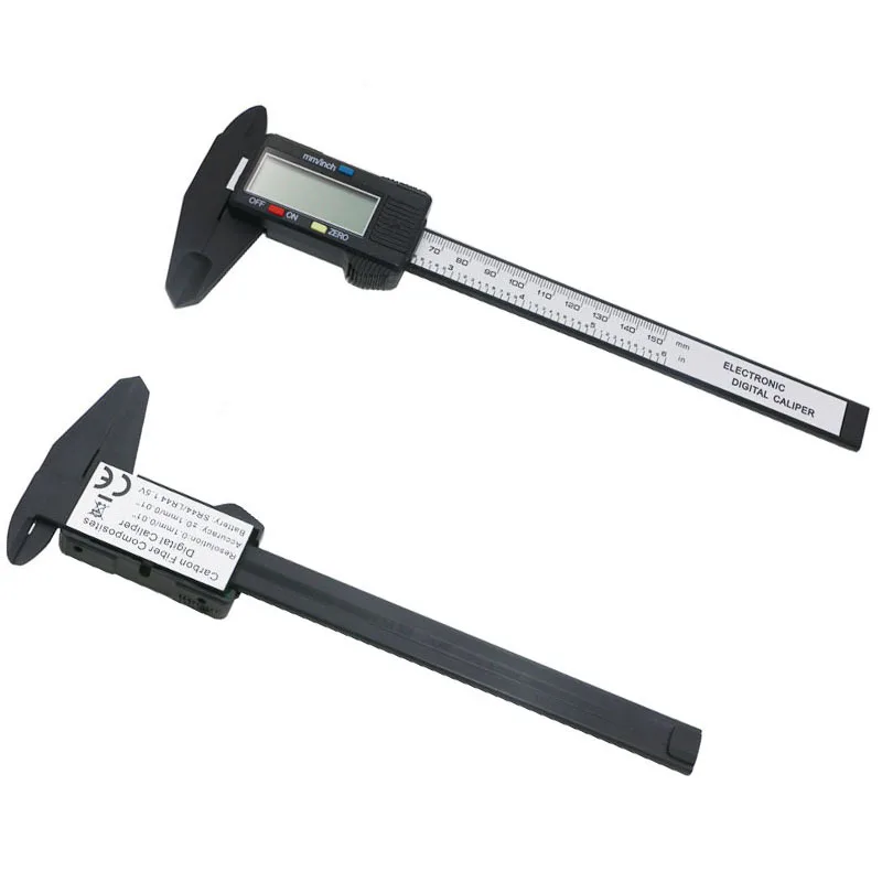 150 mm LCD Digitalno kljunasto merilo Elektronski Ogljikovih Vlaken Vernier Merilnik Mikrometer 6 inch Merjenje Orodje Pachymeter