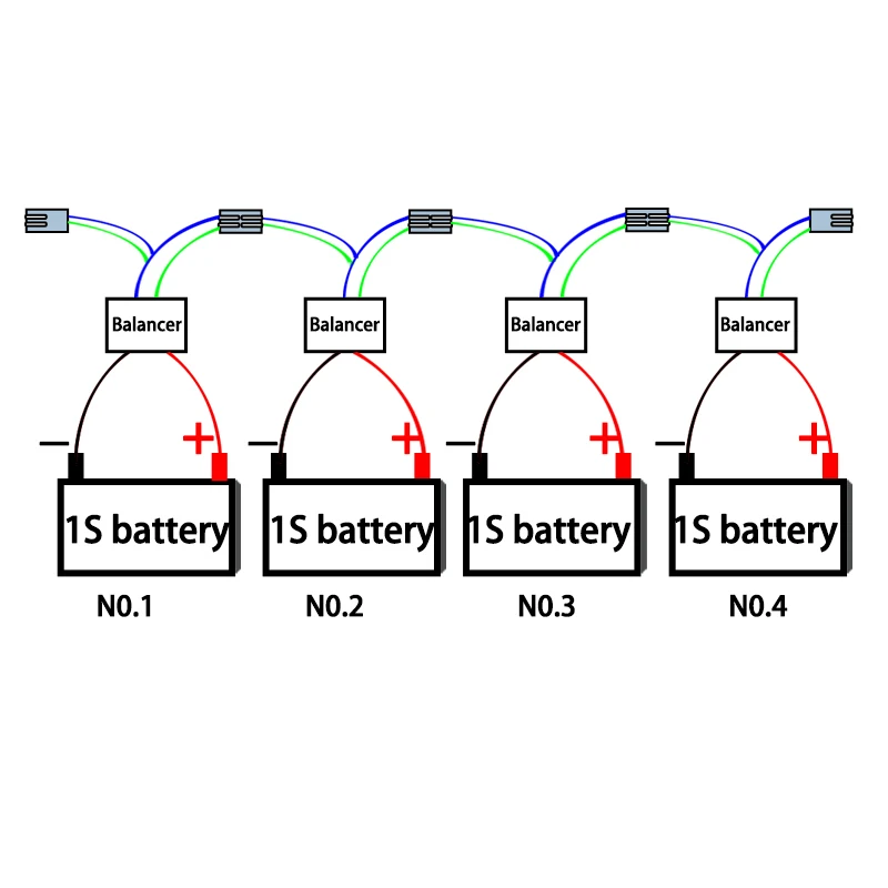 16 kos 1S Aktivno Baterije Izenačevalnik za Li-ion li-po Lifepo4 lTO 18650 Baterije DIY Paketi z LED indikator