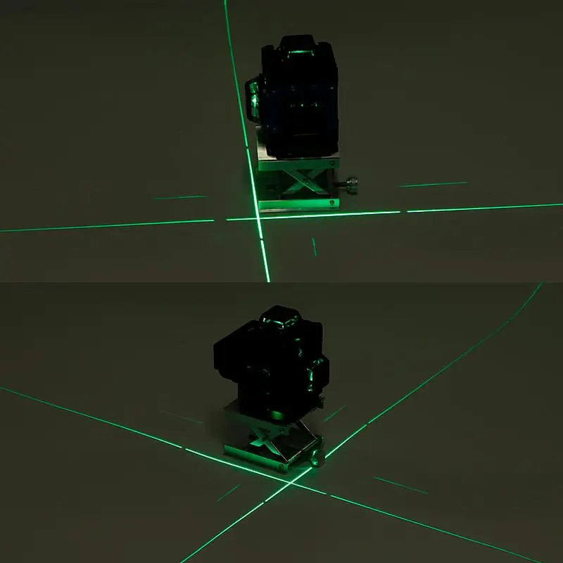 16 Linij 4D Laser Ravni Self-Izravnavanje 360 Visoko Natančnost Močne Horizontalne In Vertikalne Križ Zeleni Žarek z Daljinskim upravljalnikom