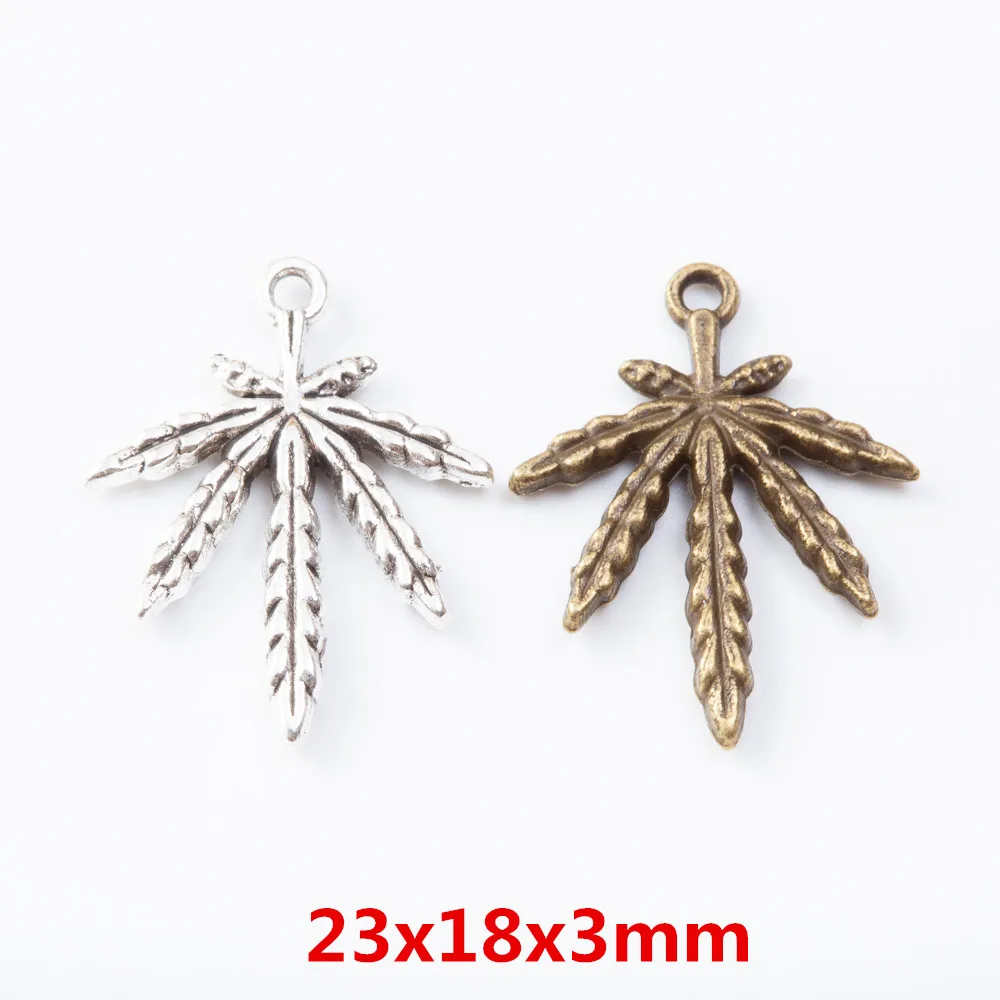 160 kosov retro Maple leaf obesek cinkove zlitine obesek DIY Evropski stil nakit, izdelava 7028