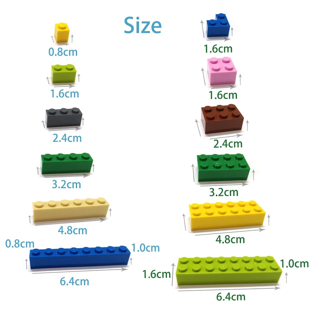 160PCS/veliko DIY gradniki 1x3 Pike 12 Barv Izobraževalne Ustvarjalne Opeke Velikosti Združljiv Z lego Igrače za Otroke