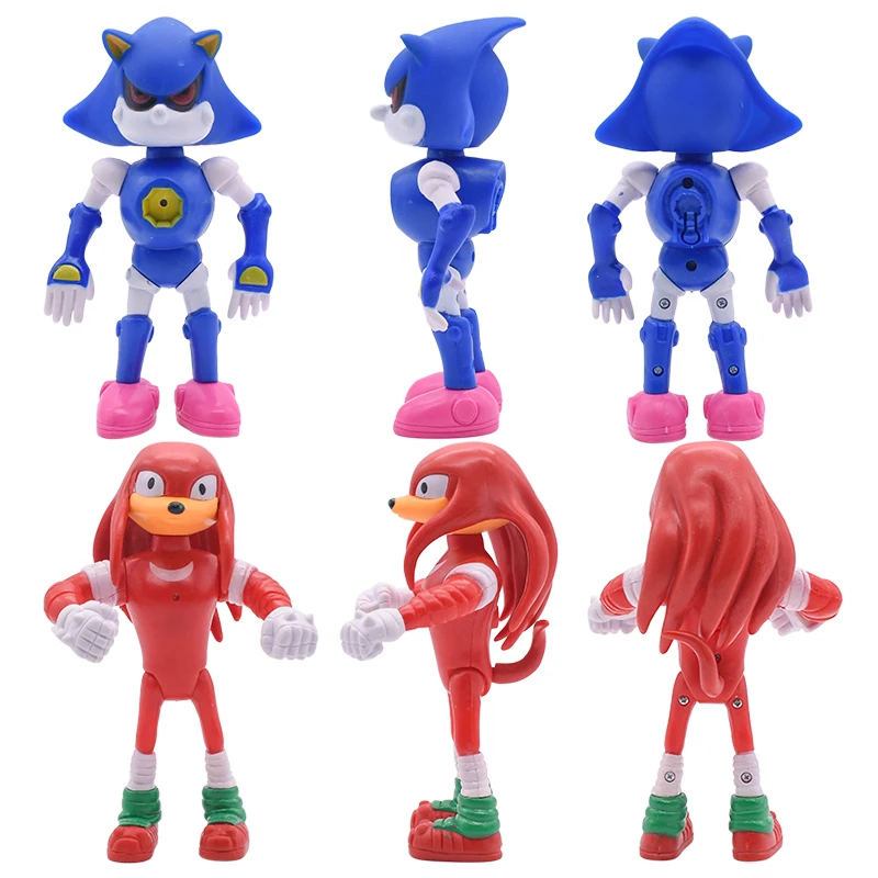 17 cm 6pcs Sonic Boom Redkih Dr Eggman Shadow Repi figuric-Igrač Pvc Igrač Znakov Slika Igrače Za Otroke