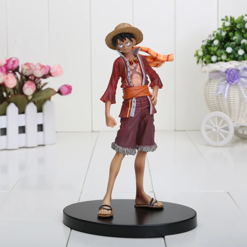 17 cm Anime Enem Kosu Monkey D. Luffy z Cape 15. Obletnica Edition PVC Dejanje Slika Zbirateljske Igrača
