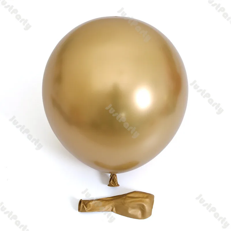 176pcs Podvojila Marelice Baloni Garland DIY Poročno Dekoracijo Chrome Zlata, Mat Beli Balon Arch Stranka Baby Tuš Dekor