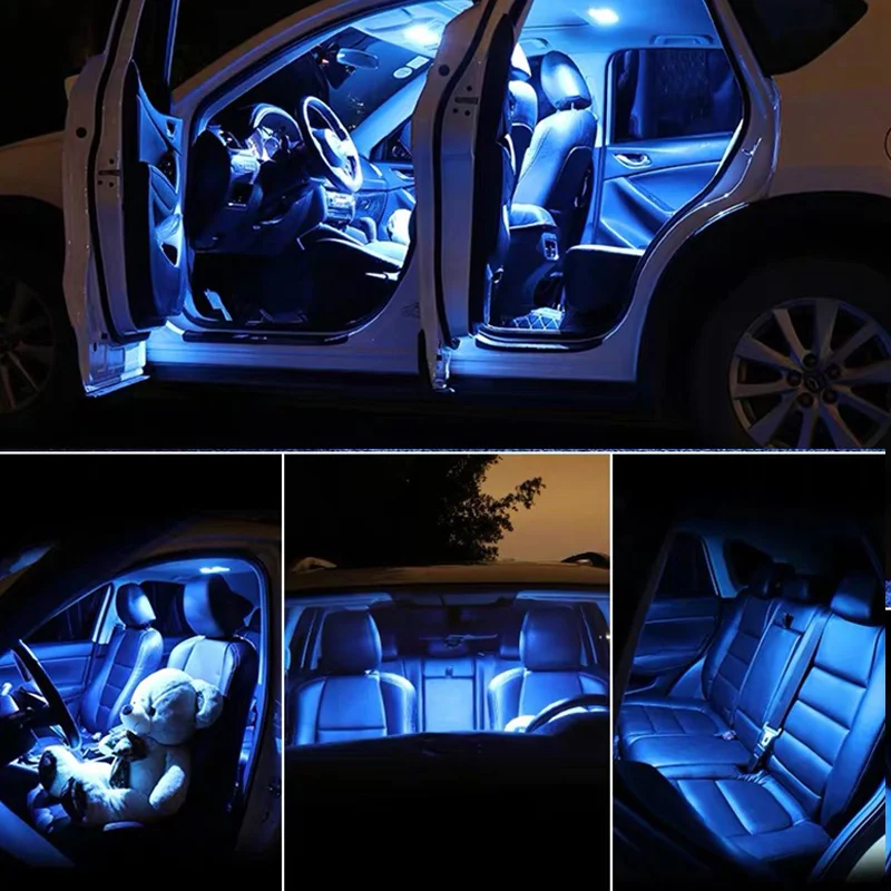 17Pcs Canbus T10 Bele LED Luči Žarnice za Notranje zadeve Kit Zemljevid Dome Trunk registrske Tablice Lahka, Primerna za 2005-2010 Chrysler 300 300C 300M
